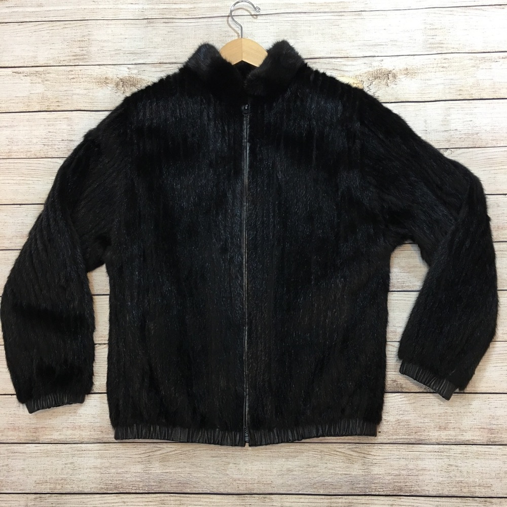 Reversible Vintage Mink and leather jacket!